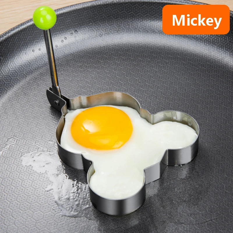 L&Rs Stainless Steel 5Style Fried Egg Pancake Shaper